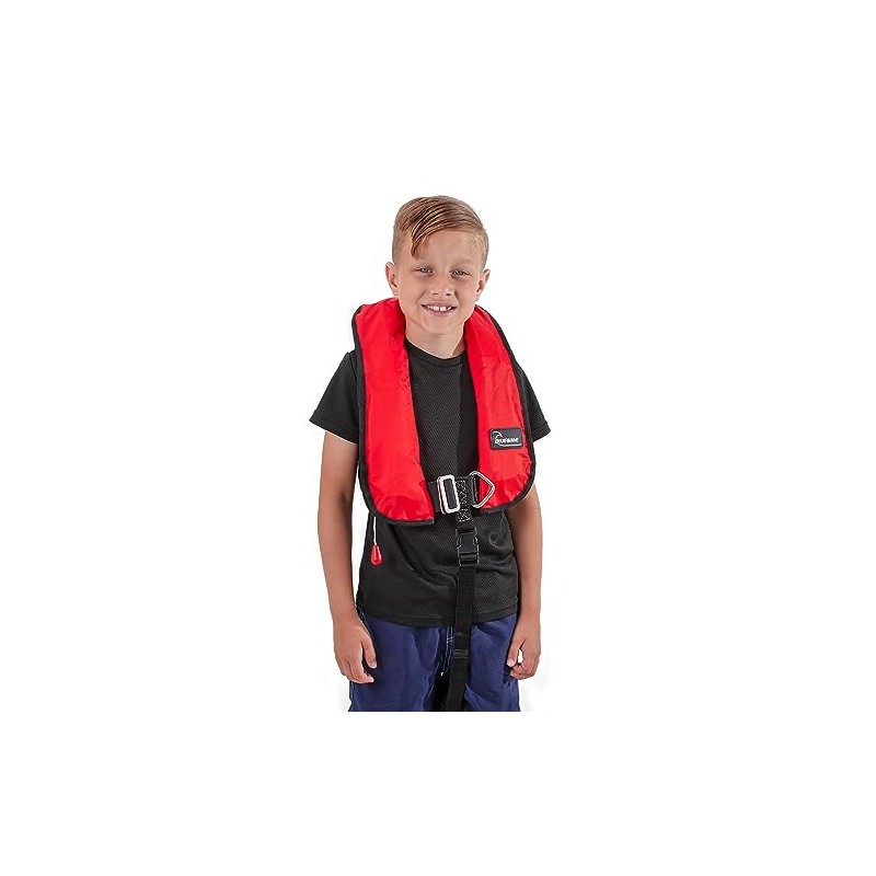 Bluewave Red Childs 150N Automatic Lifejacket with Harness