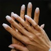 24Pcs Square False Nails Short - Nude Pink Press on