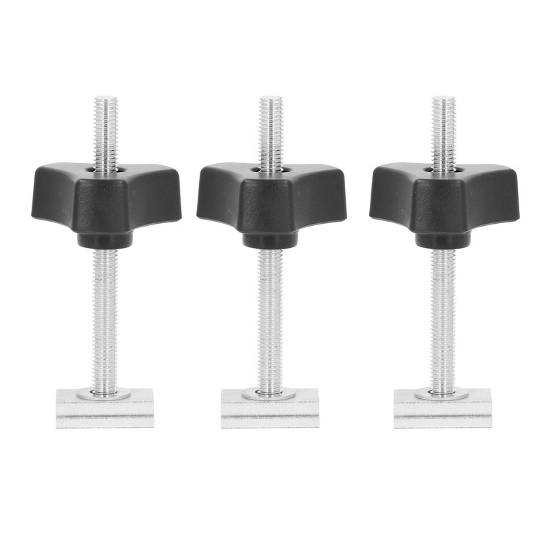 10 Set T Track Kit Woodworking Slider Bolt Knob Accessories