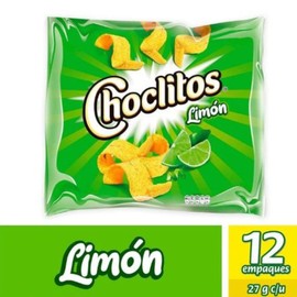 Choclitos de Limon (24 pack) Corn chips Salty Lemon snack for Snack lovers Colombian snack mecato colombiano Colombian food Colombian Candy