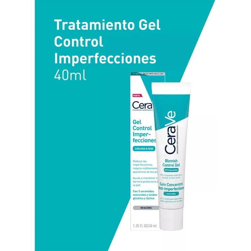 Cerave 2pack Gel Control Con Ácido Salicílico40 Ml Todo Tipo