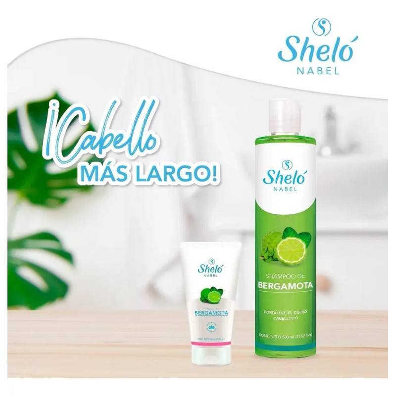 Shelo Kit Shampoo + Tonico De Bergamota, Cabello Y Barba