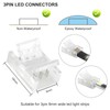 20 pcs 3 Pin 8mm LED Light Strip Connectors Solderless