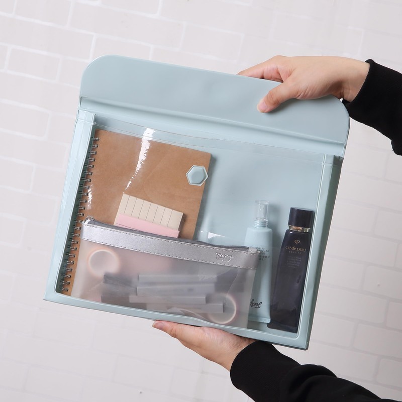 Mr. Pen- File Folder, Red, Plastic File Folders Letter Size,