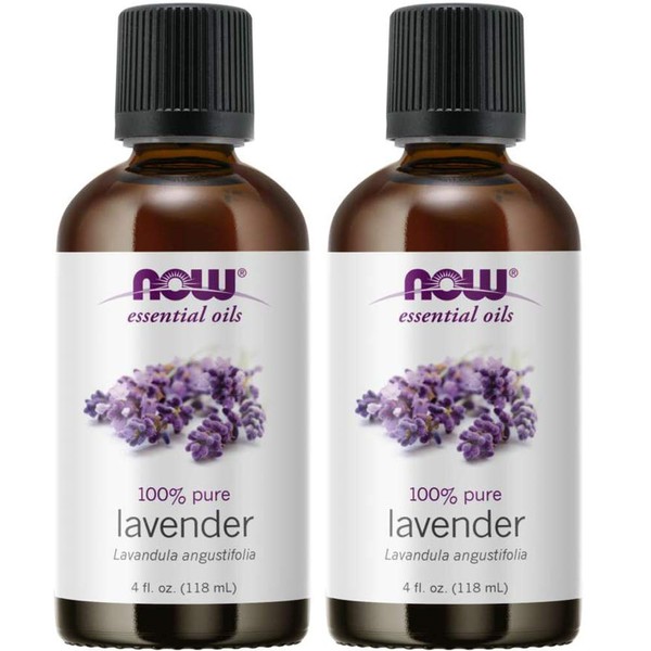 NOW Foods Lavender Oil, 4 Fluid Ounce (2 Pack)