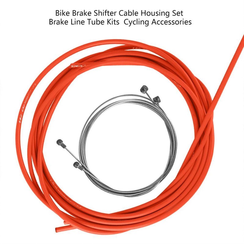 Keenso Bicycle Gear Cable and Brake Cable Set, Universal Bicycle