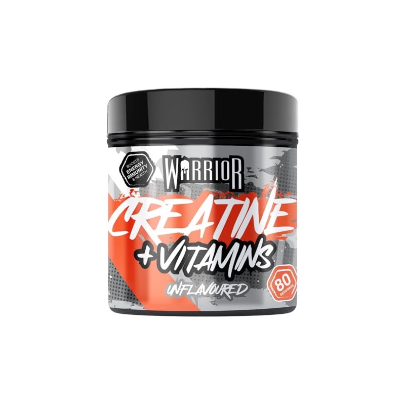 Warrior Creatine Monohydrate Powder + Vitamins 360g - Performance &