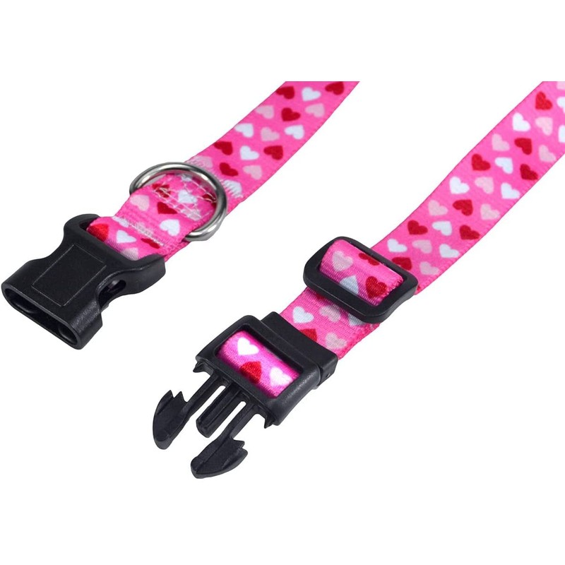Mihqy Valentine's Day Dog Collar - Adjustable Heart Dog Collar