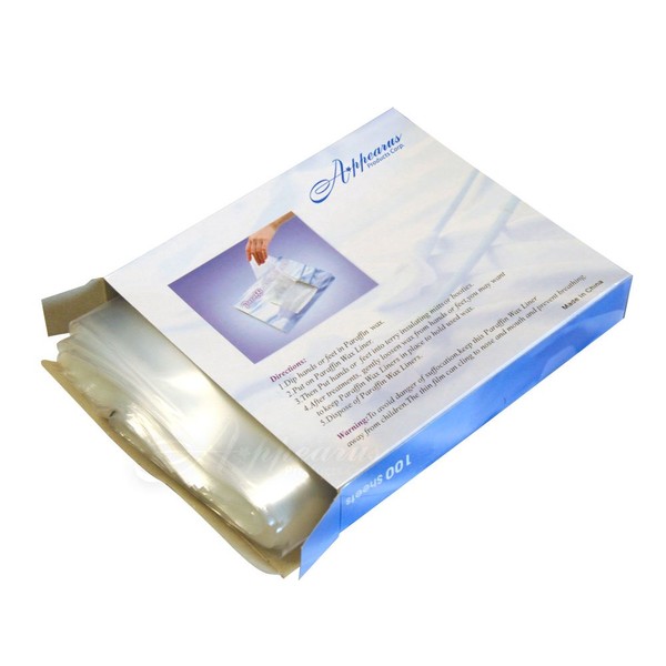 Disposable Plastic Hand and Foot Liner Bags for Paraffin Spa Treatments (100 Ct.)