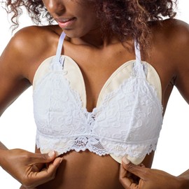 QUEEN OF THE THRONES Castor Oil Pack for Breast (Small) - Heatless, Less-Mess, Reusable - Organic Cotton Flannel, Comfort Fit, Soft Straps & Naturopathic Doctor Designed (Castor Oil Sold Separately)