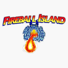Fireball Island 80'S Board Game Bumper Sticker Window Vinyl Decal 5"