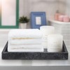 GHQYP 12" x 8" Natural Marble Decorative Tray, Elegant Vanity