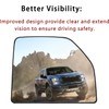 Right Passenger Side Heated Upper Mirror Glass Replacement For 2015-2020