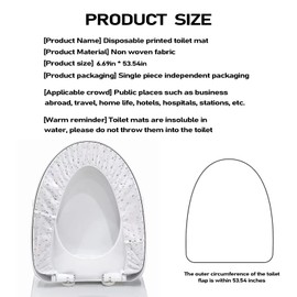 PMELCXD 20 PCS Toilet Seat Covers Disposable - Disposable Non-Woven Individually Wrapped Toilet Seat Shields Travel Accessories for Adults Kids（White）