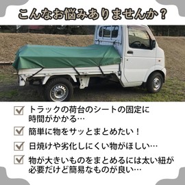 Karim Rubber Band, Light Tiger, Luggage Fixed, Truck Bed Sheet, Ball Stop, Rubber Bungee Cord, For Tent Tarp, Ball Bungee, Black, 7.9 inches (20 cm), Set of 20 (20 cm x 20 cm)