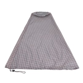 Rainproof Chiminea Stove Cover Dustproof Heater Cover for Outdoor Garden BackyardGrid 122x21x61cm