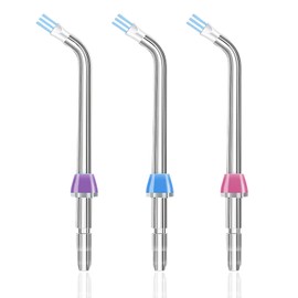 Replacement Heads for Waterpik Flosser 3 Pack Plaque Remove Brisles Tips Heads Compatible with Waterpik Water Flosser Oral Irrigator Water Floss Replacement Plaque Brush Head Accessories