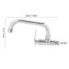 G1/2in Wall Mounted Water Faucet Single Cold Tap for Home