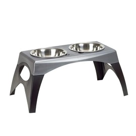 Bergan Elevated Double Bowl Feeder