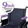 WAP9-03Z - Reposabrazos para silla de ruedas, con almohadillas para