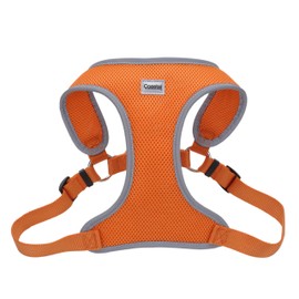 Coastal Pet Comfort Soft Reflective Wrap Adjustable Dog Harness - No-Pull Dog Harness for Small & Large Dogs - Sunset Orange - 5/8" x 16"–19"