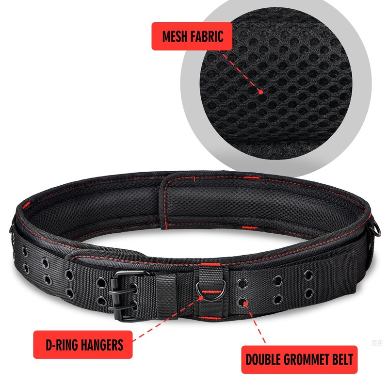 Tool Belt with Multiple Pockets，Adjustable and durable carpenter tool belt,electrician