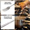 1 Piece Spoon and 1 Piece Fork, Stainless Steel Cutlery,