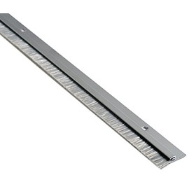 National Guard B606A96 B606A-96 Nylon Brush Door Swp Anodized Alum 96", 1" Height, Steel