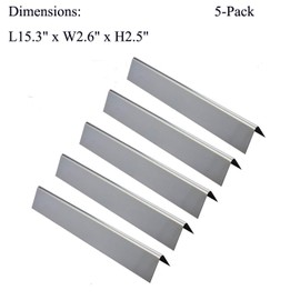 Gassaf 15.3inch Flavorizer bars and 18inch Burner Tube Set Replace for Weber Spirit 300 Series Spirit E310, E320, S310 S320, Part kit Replace for Weber 7636 69787