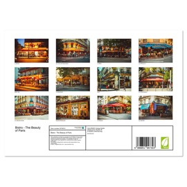 Bistro - The Beauty of Paris (Monthly Wall Calendar 2026 11.7" x 16.5" (open)), CALVENDO 14 Month Calendar
