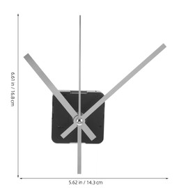 NUOBESTY Clock Mechanism Kit 1pc Mini Clock Movement Plastic Metal Hands Supplies