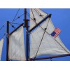 Wooden America Model Sailboat Decoration 16""