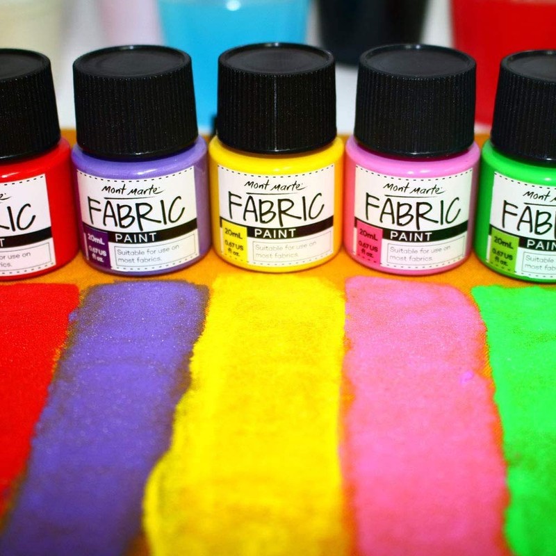 Mont Marte Fabric Paint Fabric Paint 8 Colors x 20ml