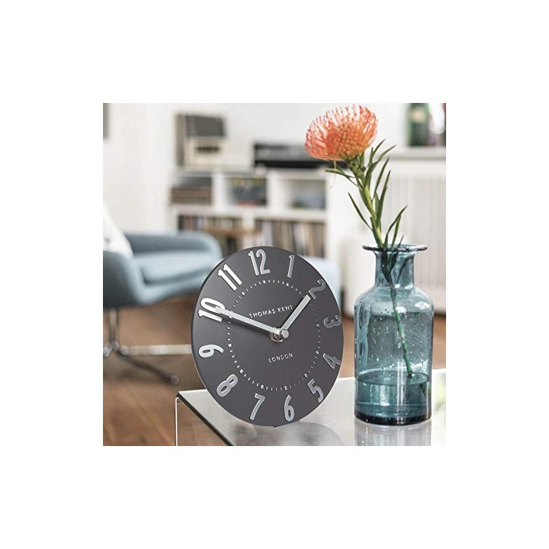 Thomas Kent Mantel Clock, 6 Inch Elegant Table Clock, Modern