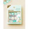 DAISO Titapress Pedi Tips 14 Pack Clear