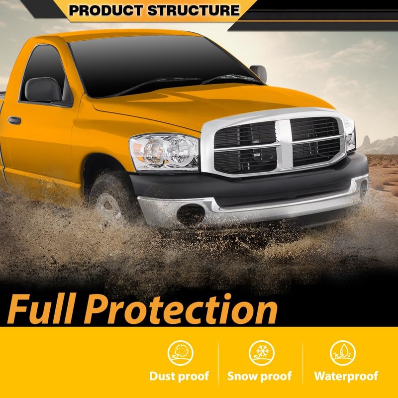 CNNELL Hood Insulation Pad with Clips Compatible with Dodge Ram