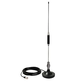 CB Antenna 28 inch Portable Indoor Outdoor Antenna with Heavy Duty Magnet Mount Mobile Car Radio 27MHZ All CB Radio Antenna for President Midland Cobra Uniden 1 Complete Set