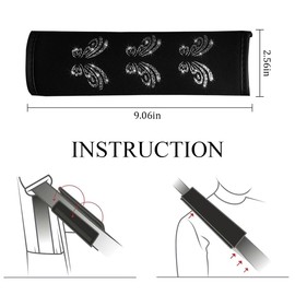 TNAIYH Car Seat Belt Pads Cover, 2PCS Soft Comfortable Butterfly Vehicle Seatbelt Pad for Protect Neck & Shoulder, Safety Automotive Interior Protection Accessories, Universal Fit (Gray)