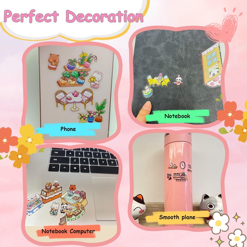 20 Sets DIY 3D House Stickers Kit Non-Toxic & Safe