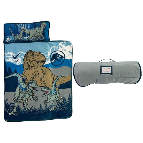 Jurassic World 24"(W) X 45"(L) Soft Toddler Nap Mat with