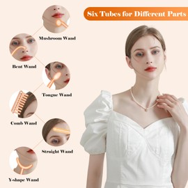 High F-requency Wand for Hair Growth, iklestar 6 PCS High F-requency Facial Machine Kit for Skin Care Home Salon Use