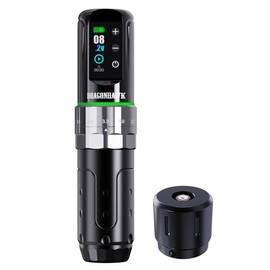 Dragonhawk L3 Cordless Tattoo Gun - Rotary Tattoo Pen Machine with 2000mAh Battery, 7 Adjustable Strokes for Lining Shading, Powerful Motor for Smooth Operation