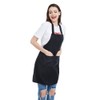 NOBONDO 12 Pack Bib Apron - Unisex Black Apron Bulk