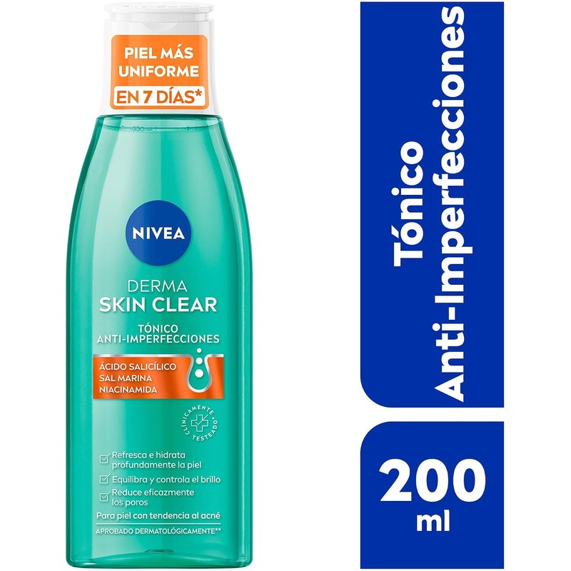 NIVEA Derma Skin Clear Tónico Anti-imperfecciones (200 ml)