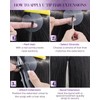 LaaVoo Real Hair Bondings Black 60 cm Bonding Extensions Black