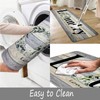BAOMANYI BAOMANYI Laundry Room Rug Runner, Machine Washable Modern Solid