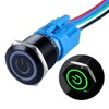 DMWD 1pc 22mm Metal Waterproof Anti-Vandal Momentary Push Button Switch