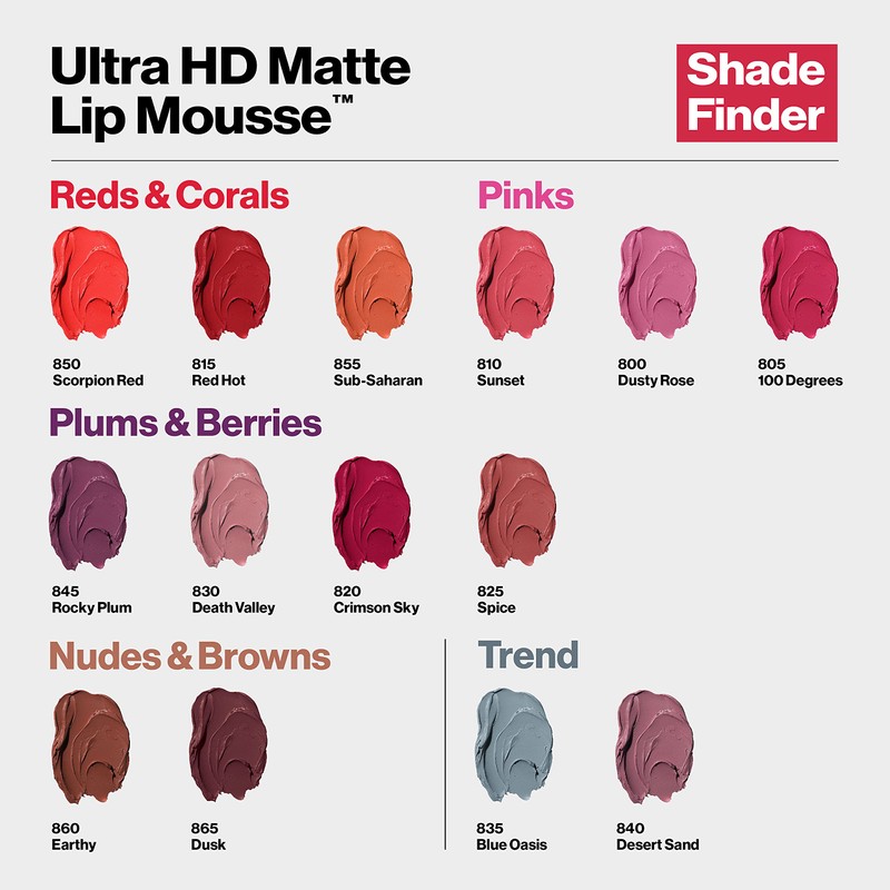 Revlon Ultra HD Lip Mousse Hyper Matte, Longwearing Creamy Liquid