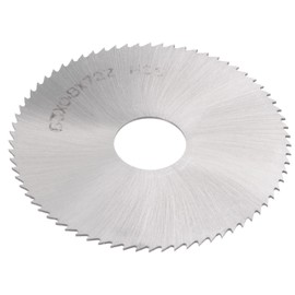 sourcing map Circular Saw Blade, 63mm (2-1/2") Dia 0.8mm Thick 72 Tooth, 6542 High Speed Steel (HSS) Milling Cutter with 16mm Arbor for Wood PVC Aluminum Cutting