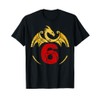 6th Birthday Gift Dragon Shirt T-Shirt
